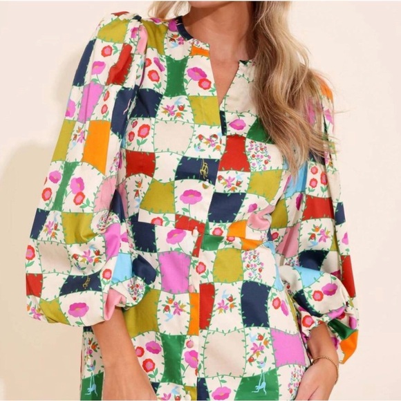 NWT Alden Adair Athena dress in Alfresco print size S - Picture 2 of 5